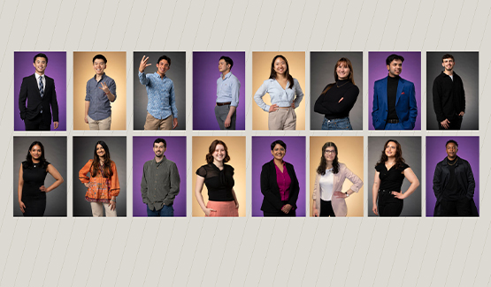 Collage of students' portraits