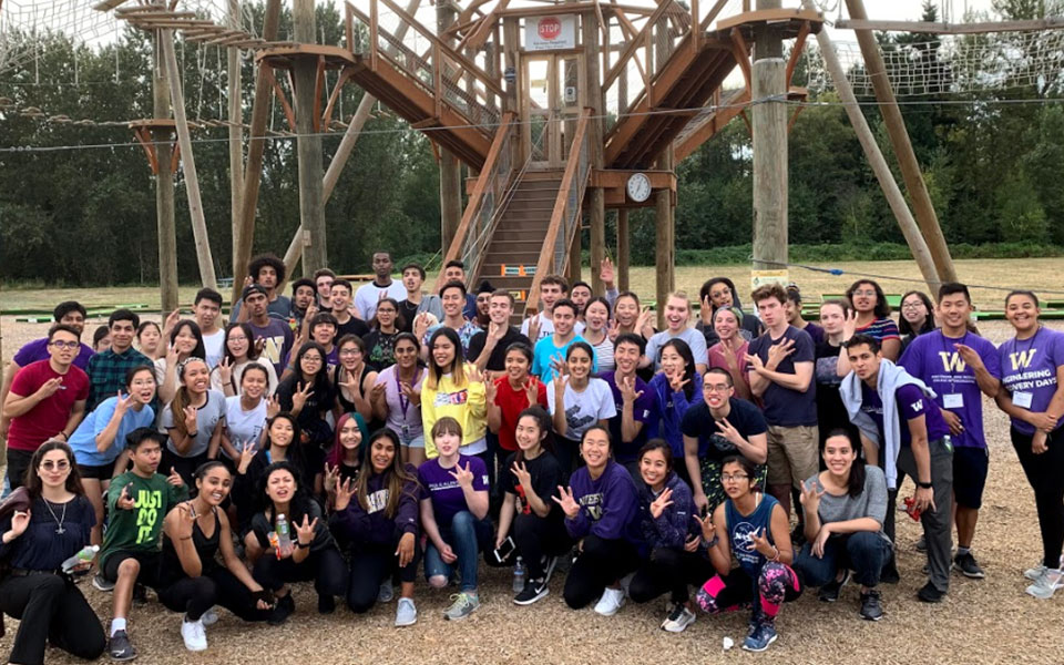 Students visit ropes course