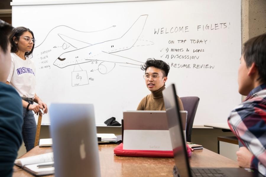 Group of students in a classroom