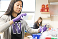 students in bioengineering lab