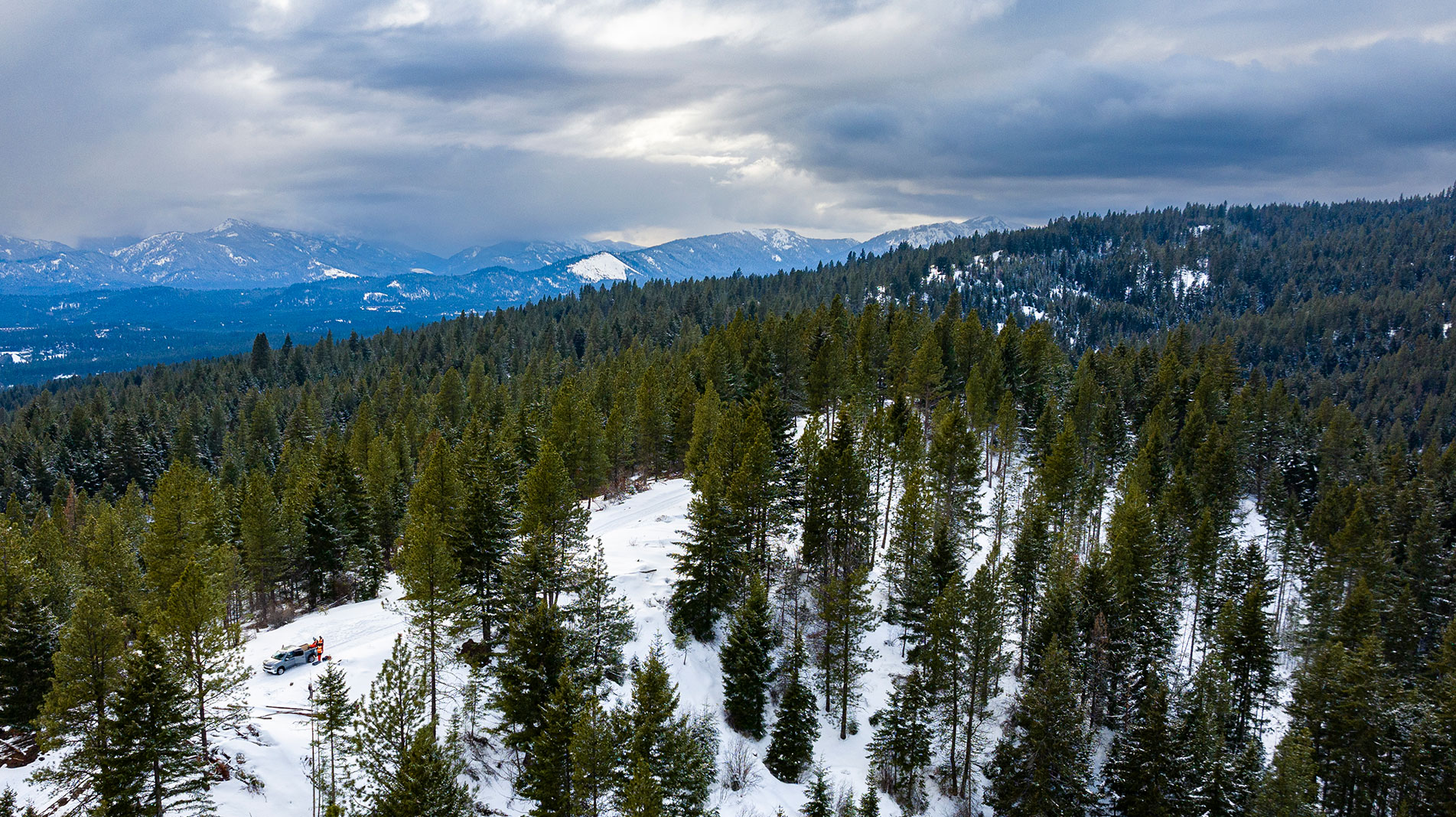 An aerial view of Cle Elum Ridge
