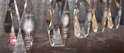 Diamond awards on display
