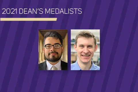 2021 Dean's Medalists - Headshots of two men