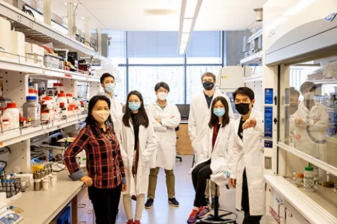Research team in the Zhang lab