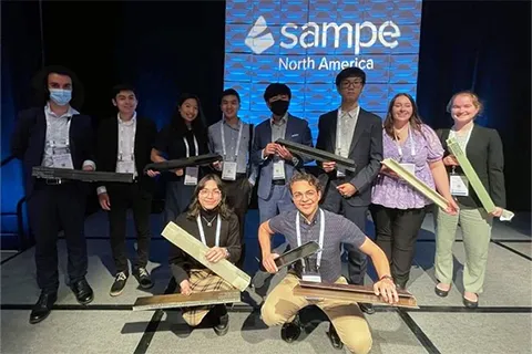 Group photo of the Sampe team