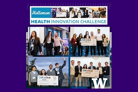 Collage of winning teams of the Hollomon Health Innovation Challenge