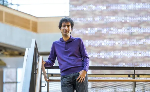 “Although not the community in which I normally publish my research, I am truly honored and amazed that my work has been recognized by leaders in computational mathematics.” Shayan Oveis Gharan in the Paul G. Allen Center for Computer Science & Engineering. 